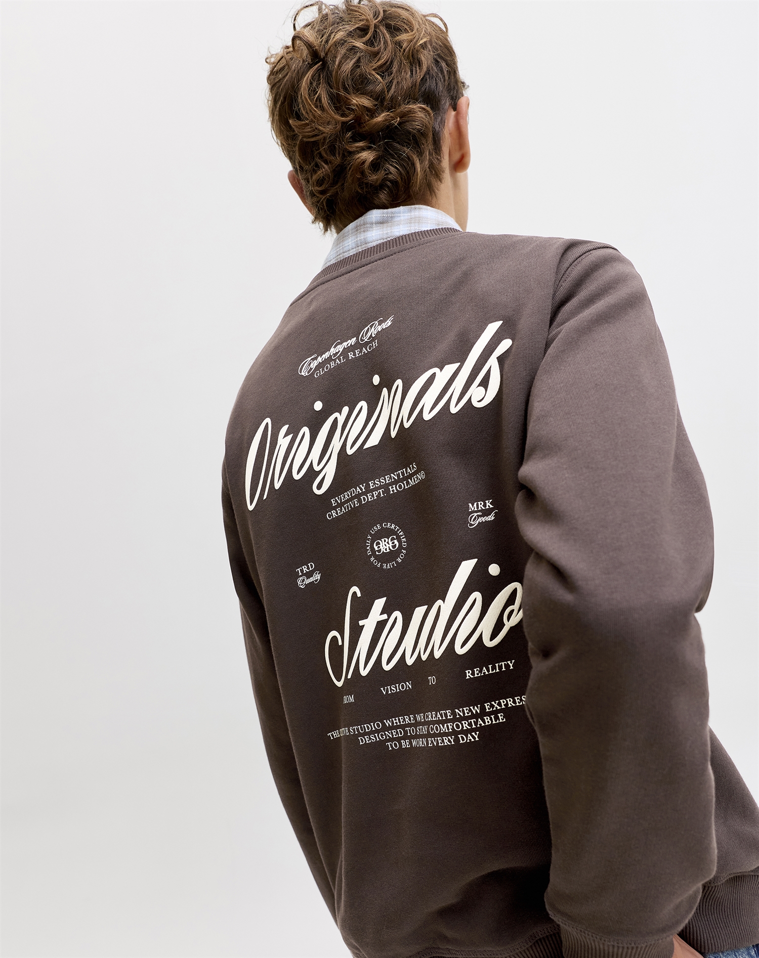 Jack & Jones Junior - JORNorrebro Typo Back Sweatshirt - Java